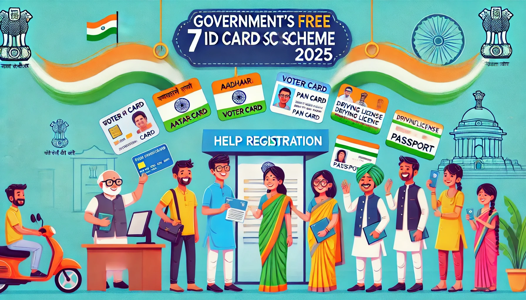 Government free 7 ID card for indian 2025