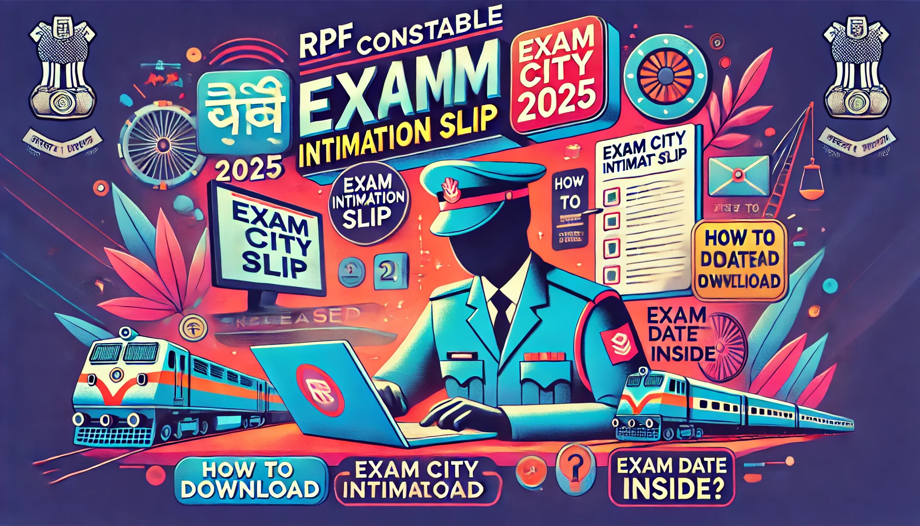 RPF Constable Exam City Intimation Slip 2025