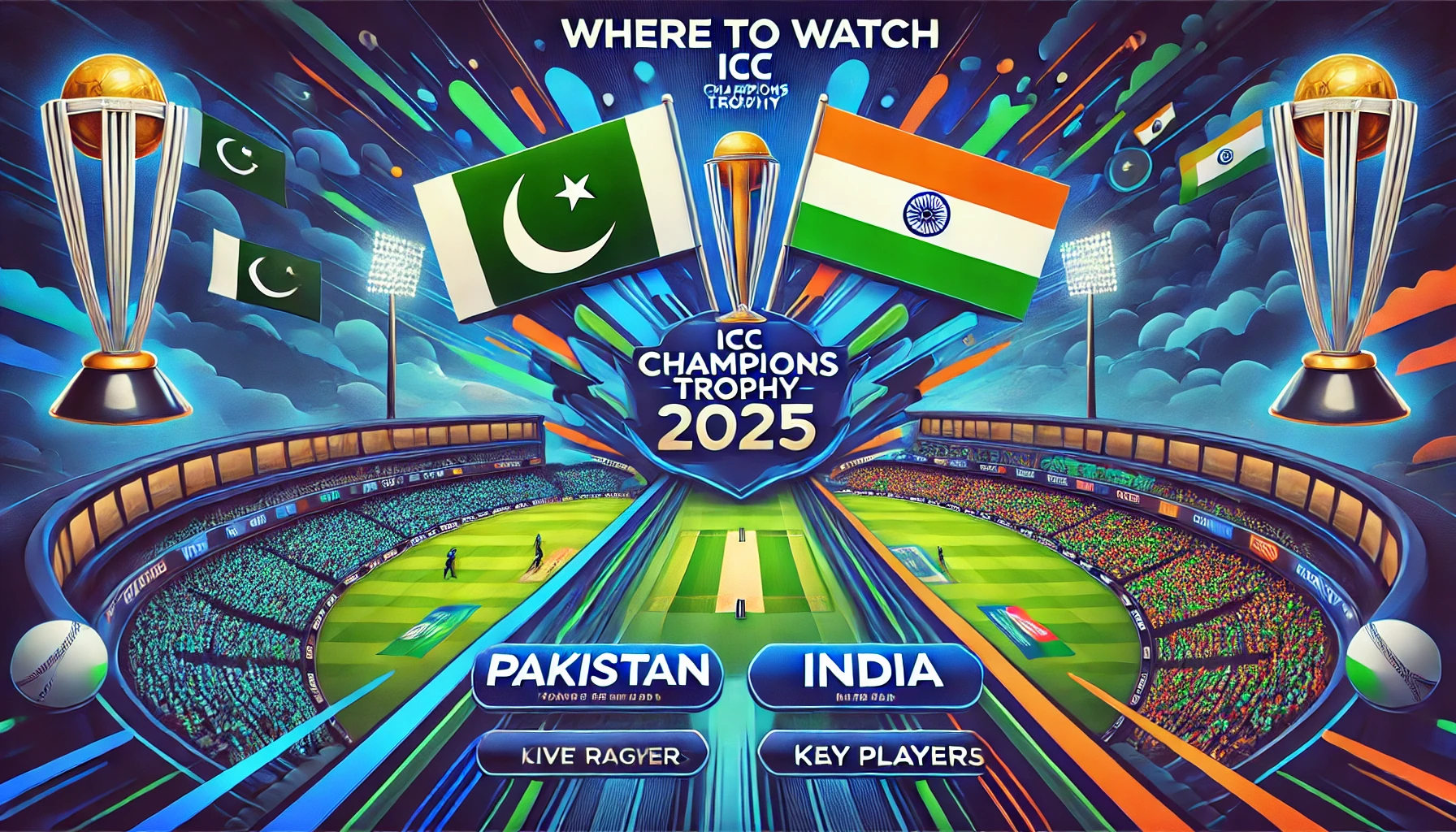 Where to Watch Pakistan National Cricket Team vs India National Cricket Team